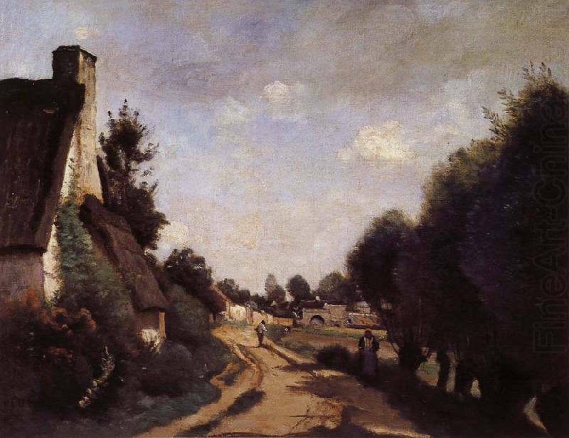 Une Route pres d'Arras, Corot Camille